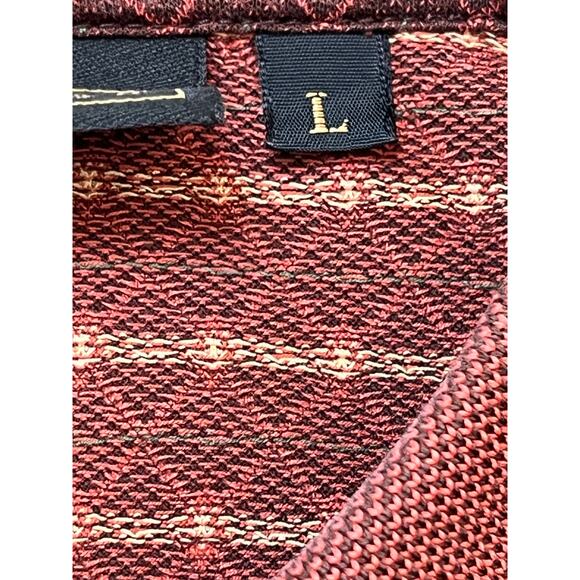 Bobby Jones Men's L Brown/Orange Argyle 3‑Button Short Sleeve Polo Shirt Golf - Picture 5 of 7